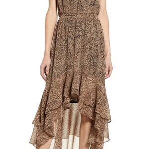 1. State Women’s Elegant Brown Leopard Print Dress Size XL